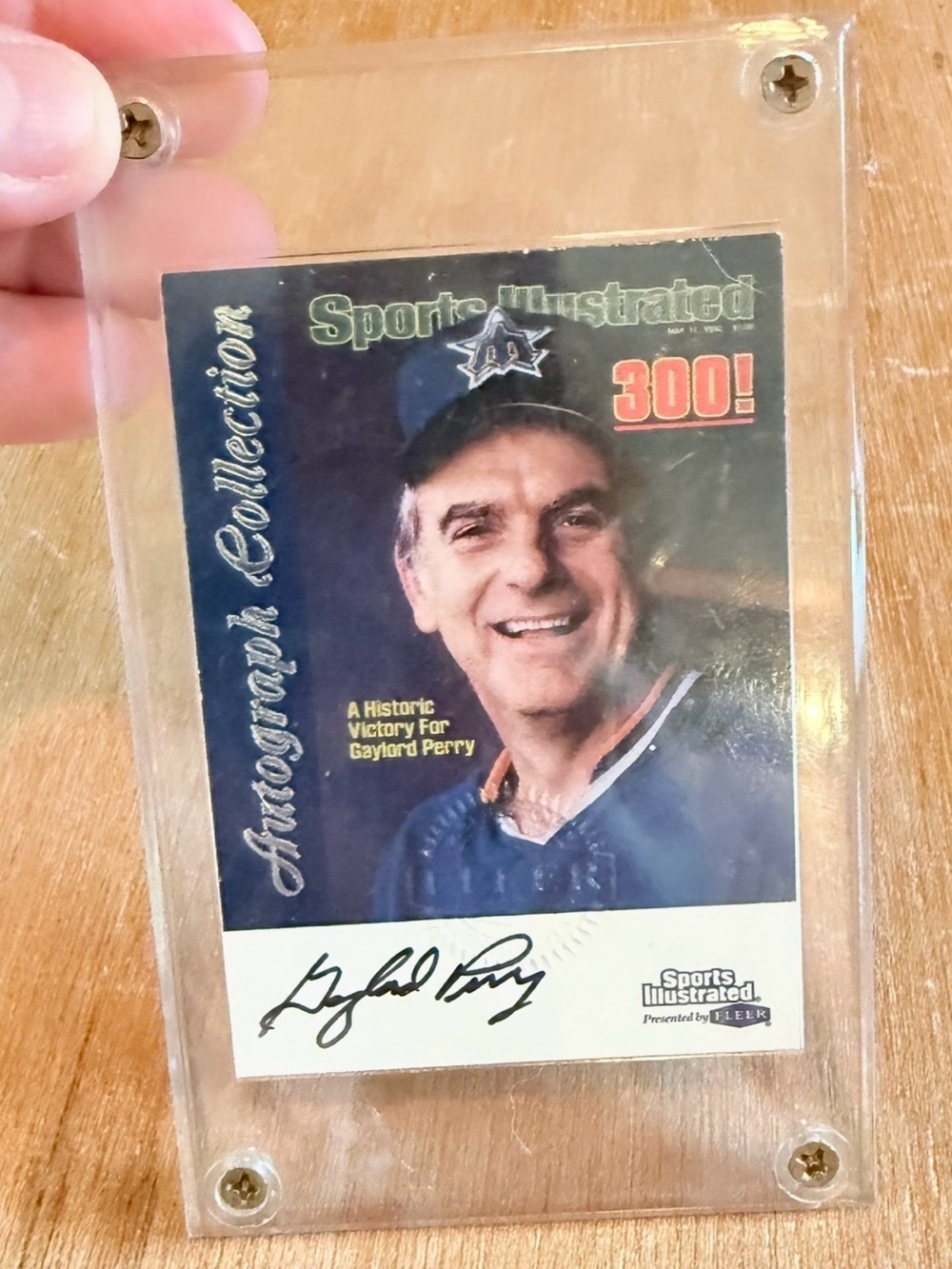 This authentic Gaylord Perry signed 1999 Sports Illustrated